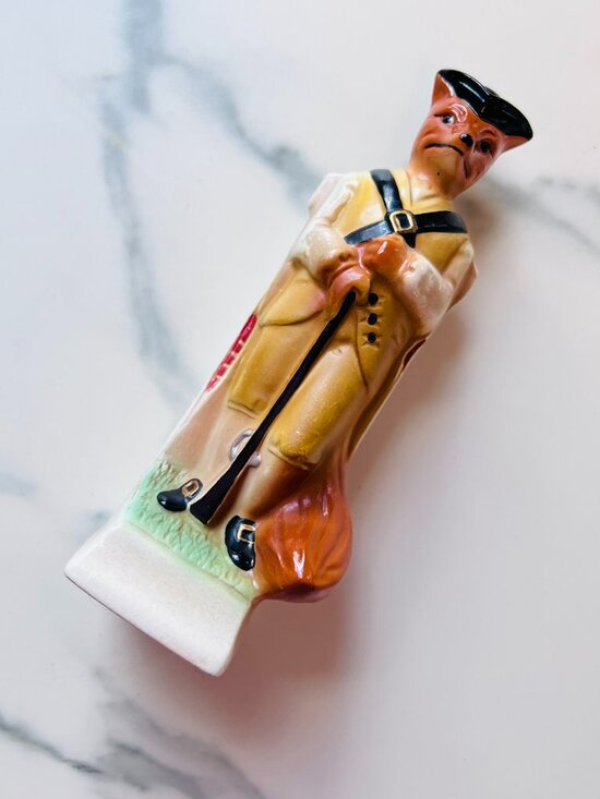 Jim Beam Other - RARE Delightful Vintage 1986 Jim Beam Fox Minuteman Figurine